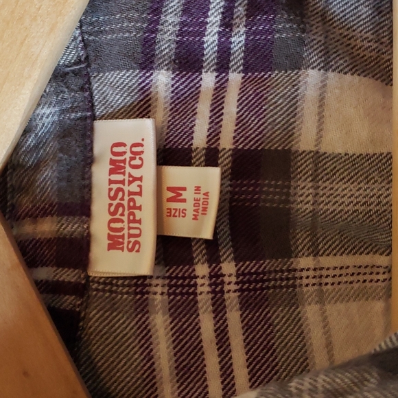 Mossimo Purple and Grey Flannel Shirt - Picture 2 of 4